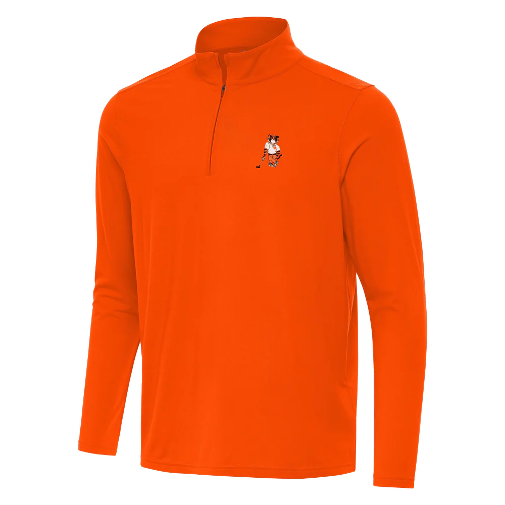 Clemson Antigua Intent Swinging Tiger Quarter-Zip - Image 3
