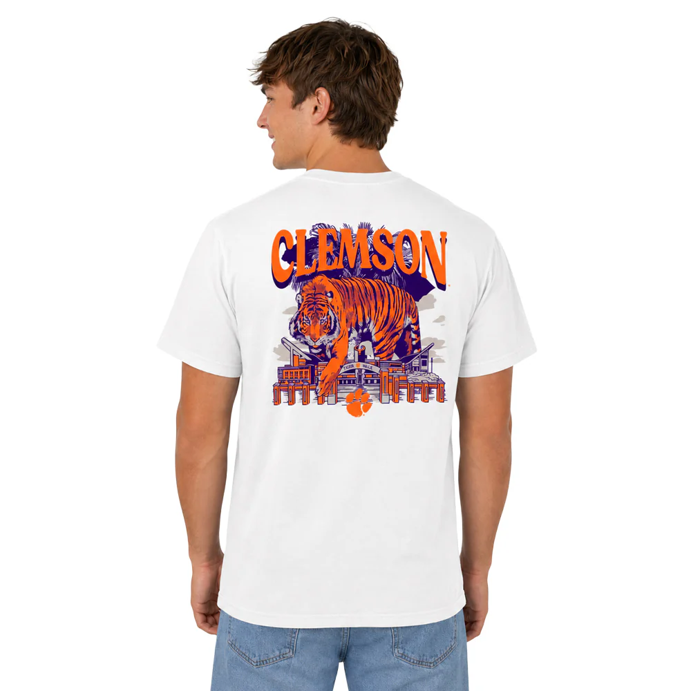 Clemson Comfort Colors Tiger Stadium Tee - Image 2