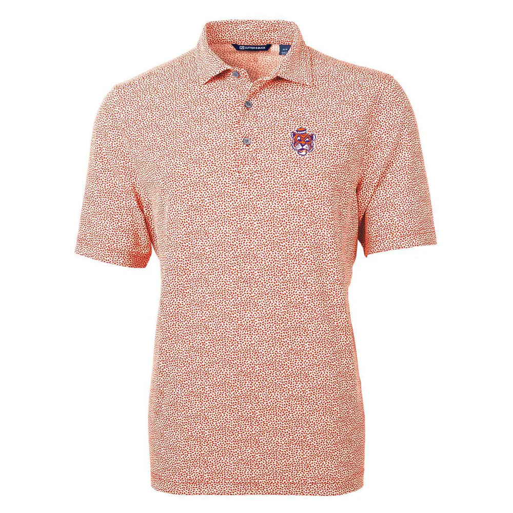 Clemson Cutter & Buck Vault Tiger Botanical Polo - Image 5