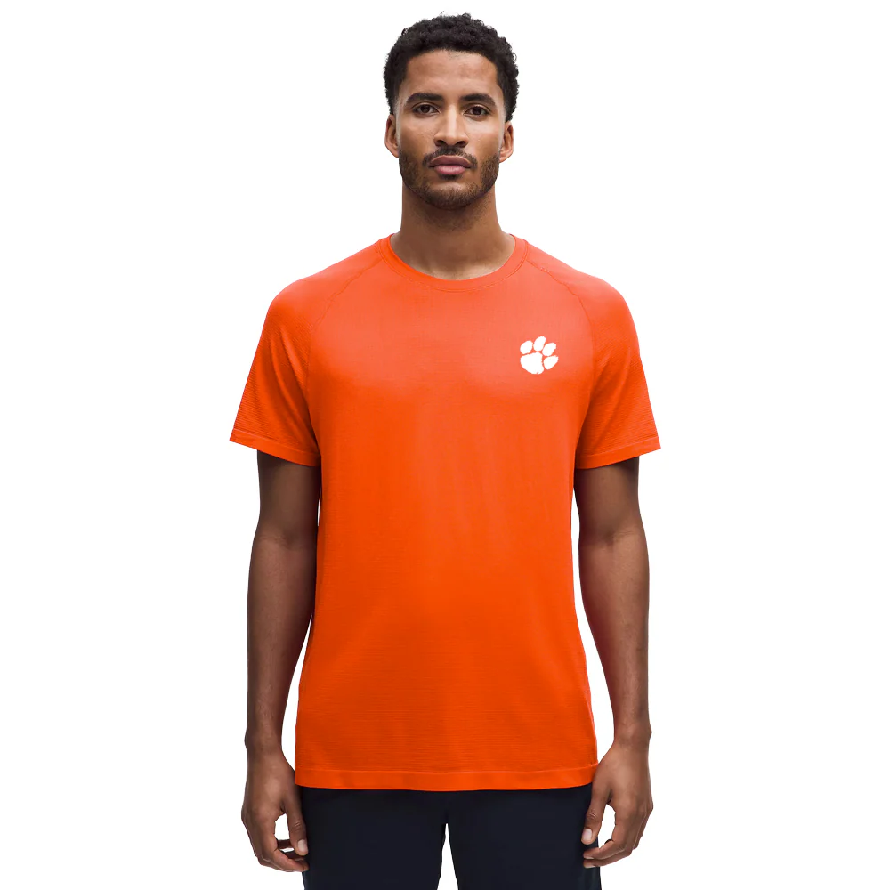 Clemson lululemon Metal Vent Tech Silicone Paw Short Sleeve Shirt - Image 4