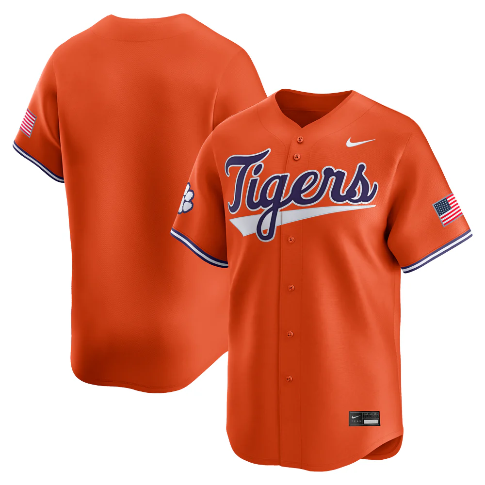 Clemson Nike 2026 Tigers Baseball Jersey - Image 8