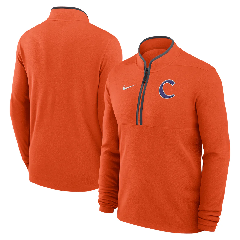 Clemson Nike Baseball C Victory Half-Zip - Image 4