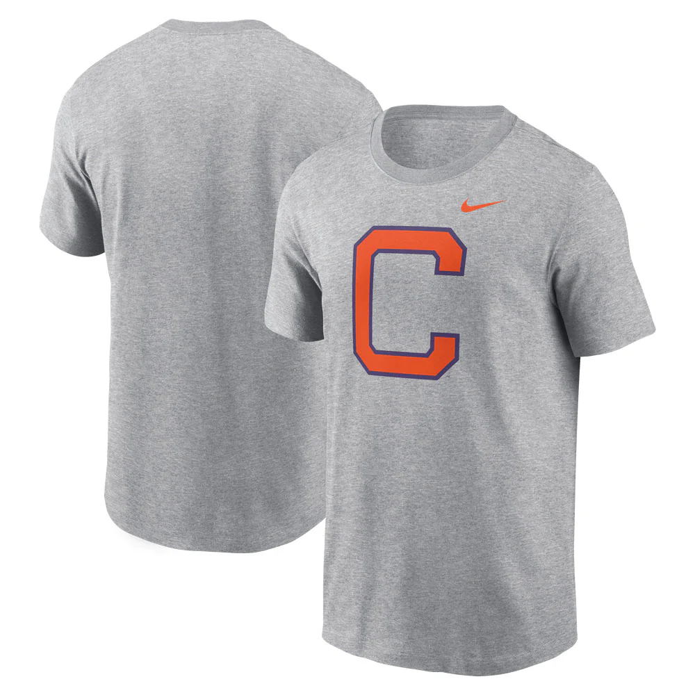 Clemson Nike Cotton Block C Tee - Image 6
