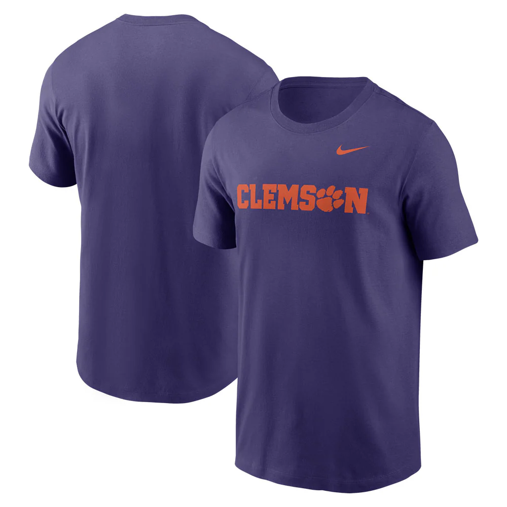 Clemson Nike Essential Wordmark Tee - Image 8