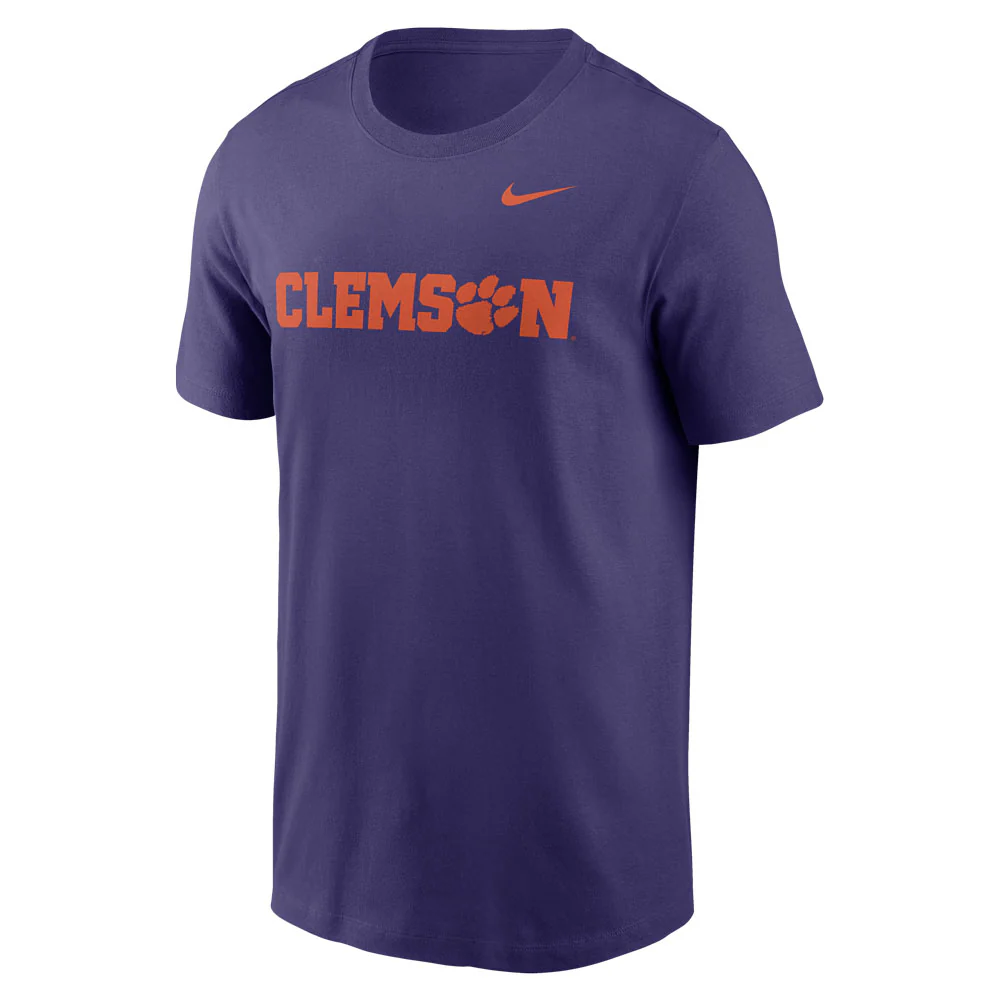 Clemson Nike Essential Wordmark Tee - Image 9