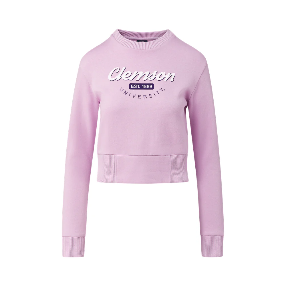 Clemson Women's Romi Ribbed Crew - Image 3