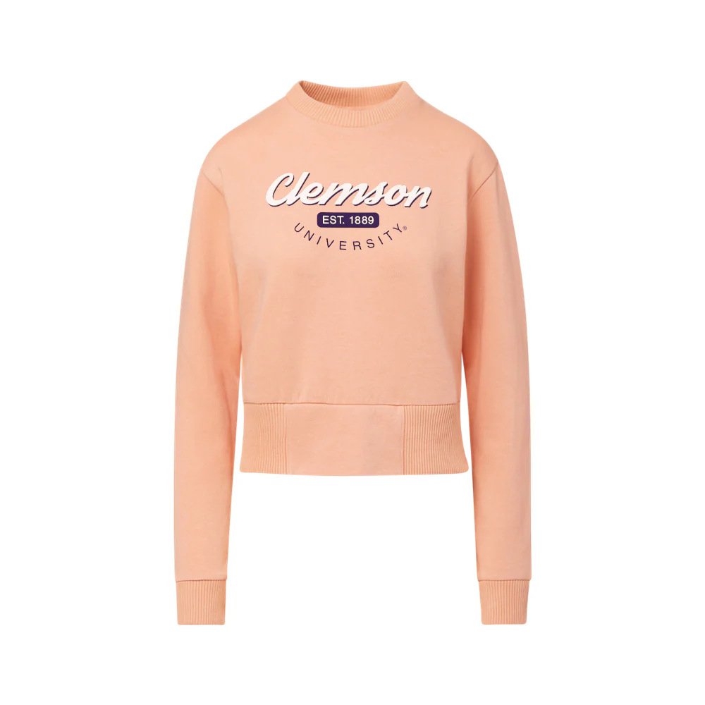 Clemson Women's Romi Ribbed Crew - Image 5