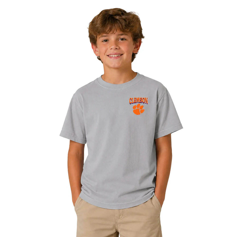 Clemson Youth Comfort Colors Tiger Stadium Tee - Image 3